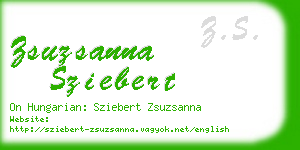 zsuzsanna sziebert business card